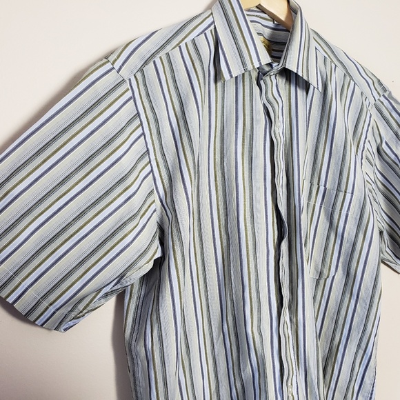SERGIO LOUIS ITALY SHORT SLEEVE DRESS SHIRT MEN'S - Picture 7 of 8